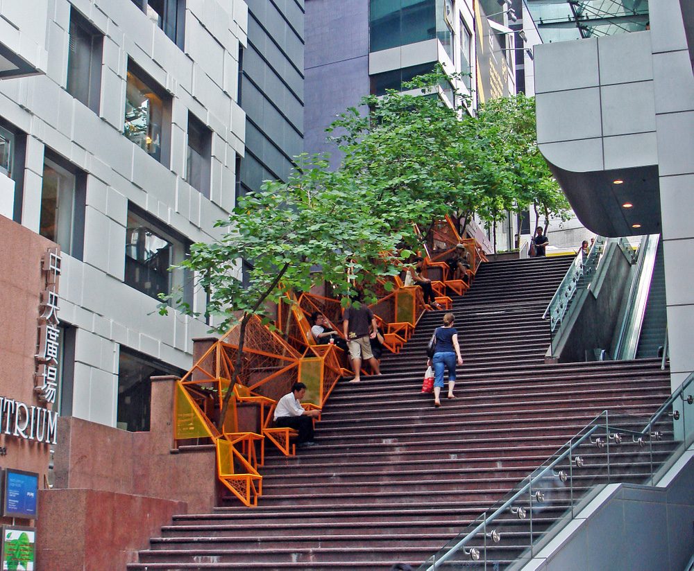Creating a Micro Park on a Hong Kong Stairway