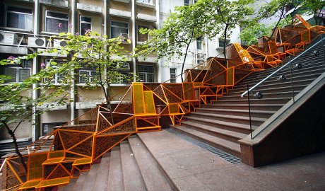 Design with the city - Creating a Micro Park on a Hong Kong Stairway