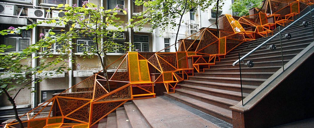 Design with the city - Creating a Micro Park on a Hong Kong Stairway