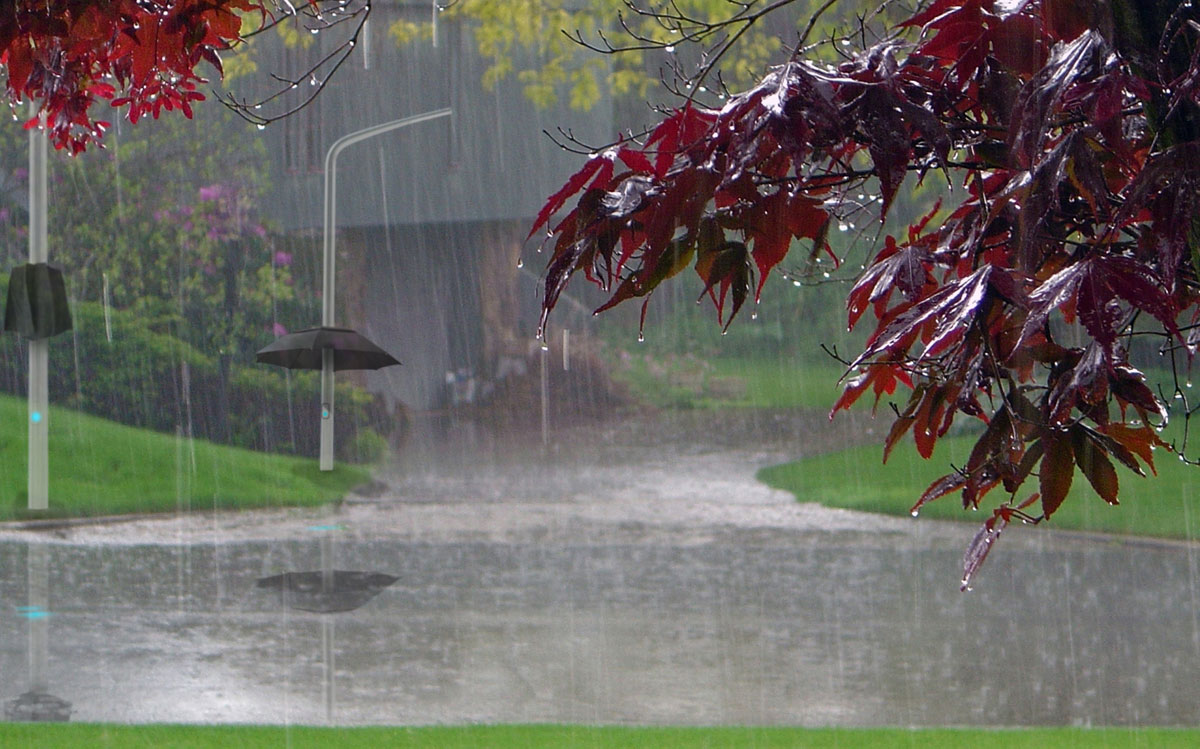 The Lampbrella is an attachment for urban lamp posts that unfolds into an umbrella to shelter pedestrians who have been caught in a quick downpour