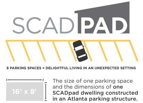 Parking garage spaces become micro housing units