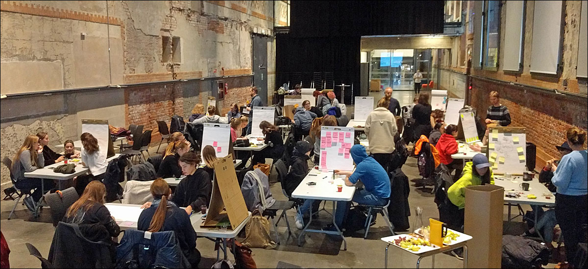 Workshop for Telenor Telecommunications, Oslo, Norway, brainstorming the future of phone booths.