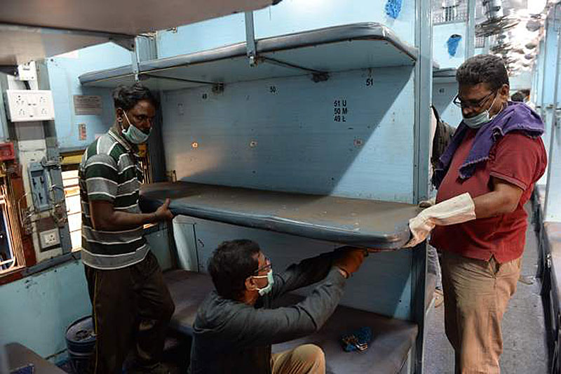 Covid Resourcefulness: Converting Indian Train into Quarantine coaches